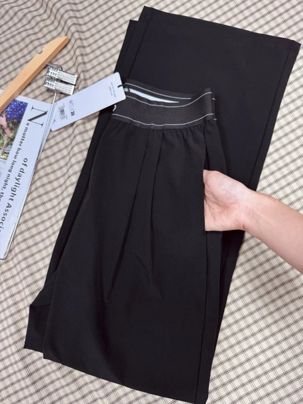 ALO Yoga Suit Up Trouser Black ✨ Regular | Relaxed Fit Wide Leg Pants
